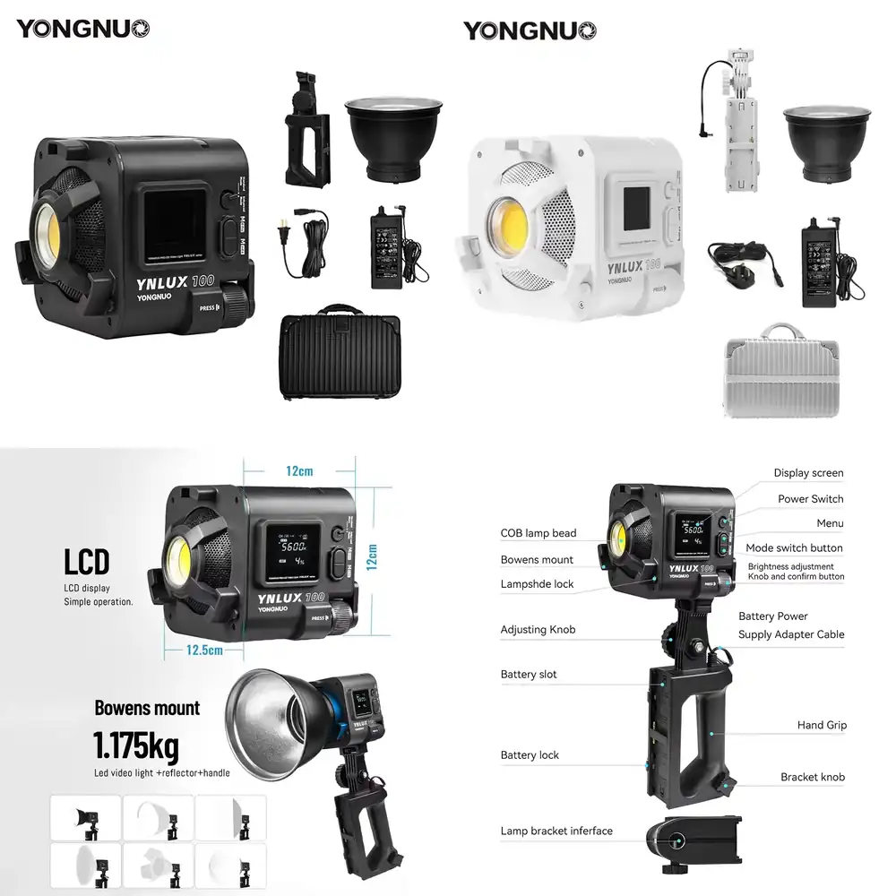 Photography And Lighting - YONGNUO YNLUX100 100W 3200K-5600K Luz LED