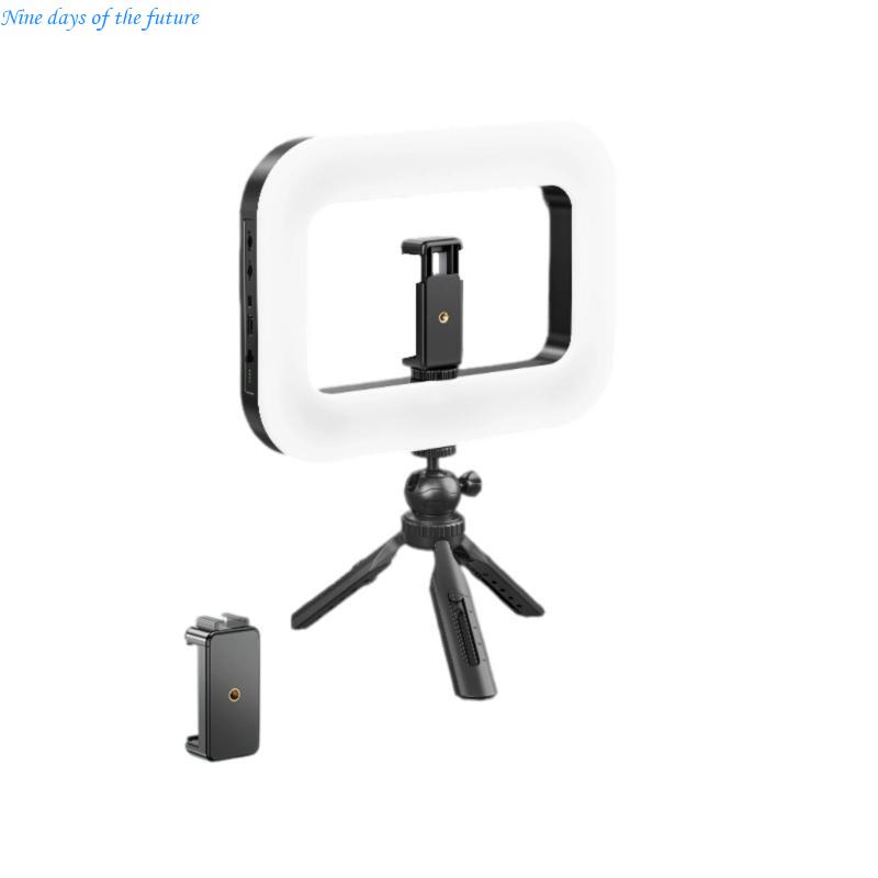 Photography Lighting Ring - Luz vídeo portátil con agarre estable,