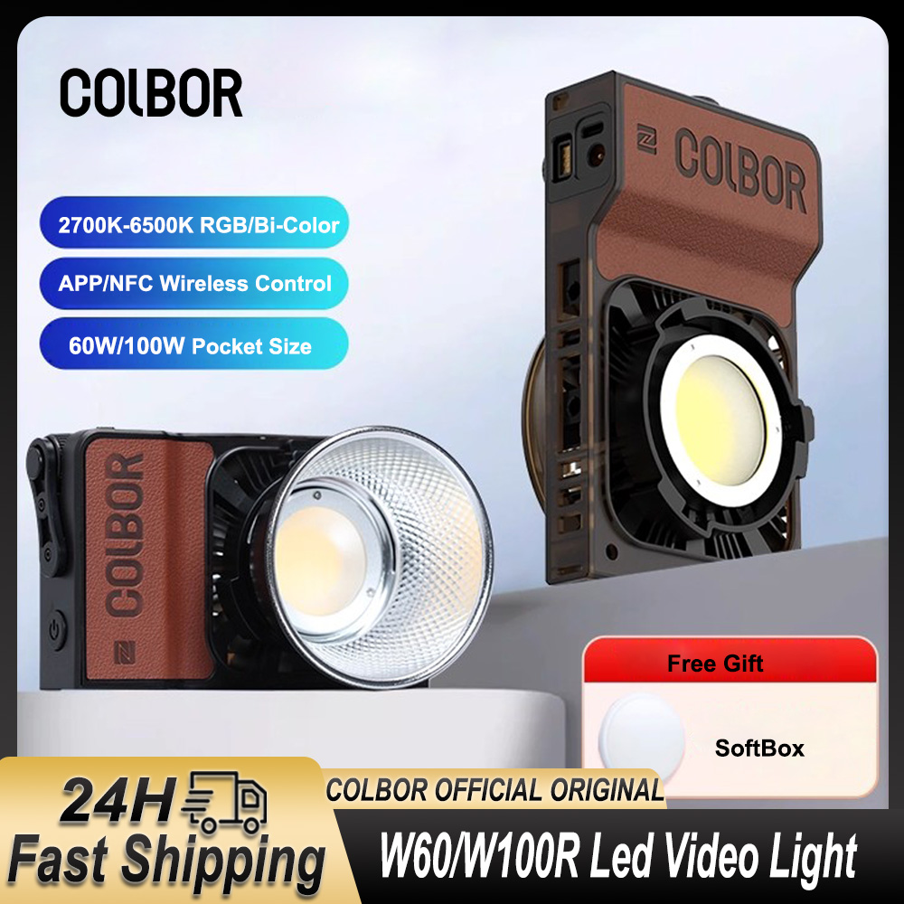 Photography Lighting Wireless - Colbor W60 W100R RGB luz LED