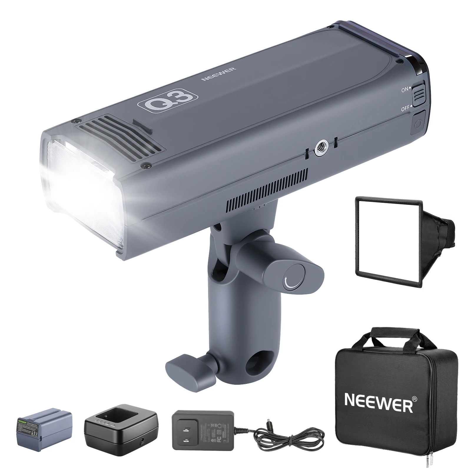Portable Strobe Monolight - NEEWER Q3 200Ws 2.4G TTL Flash