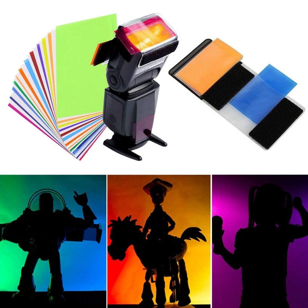 Photography Lighting With Flash - Kit de 12 Filtros de Gel