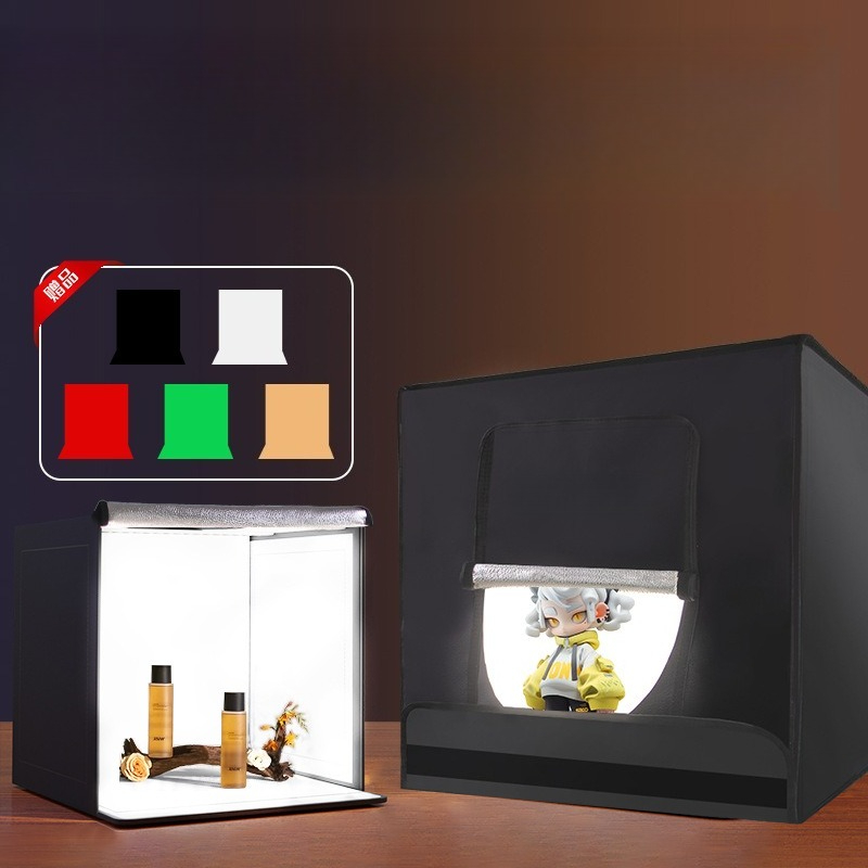 Photography Still Life Lighting - Estudio pequeño LED plegable producto fotografía