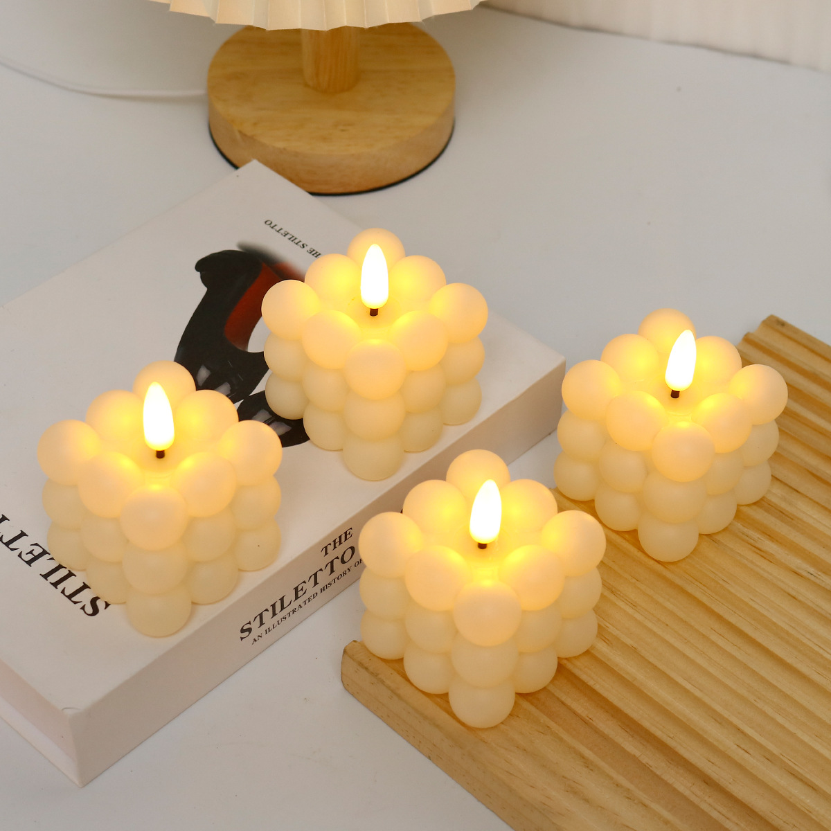 Vela LED en Forma de Cubo para - Photography And Lighting reseña y precio
