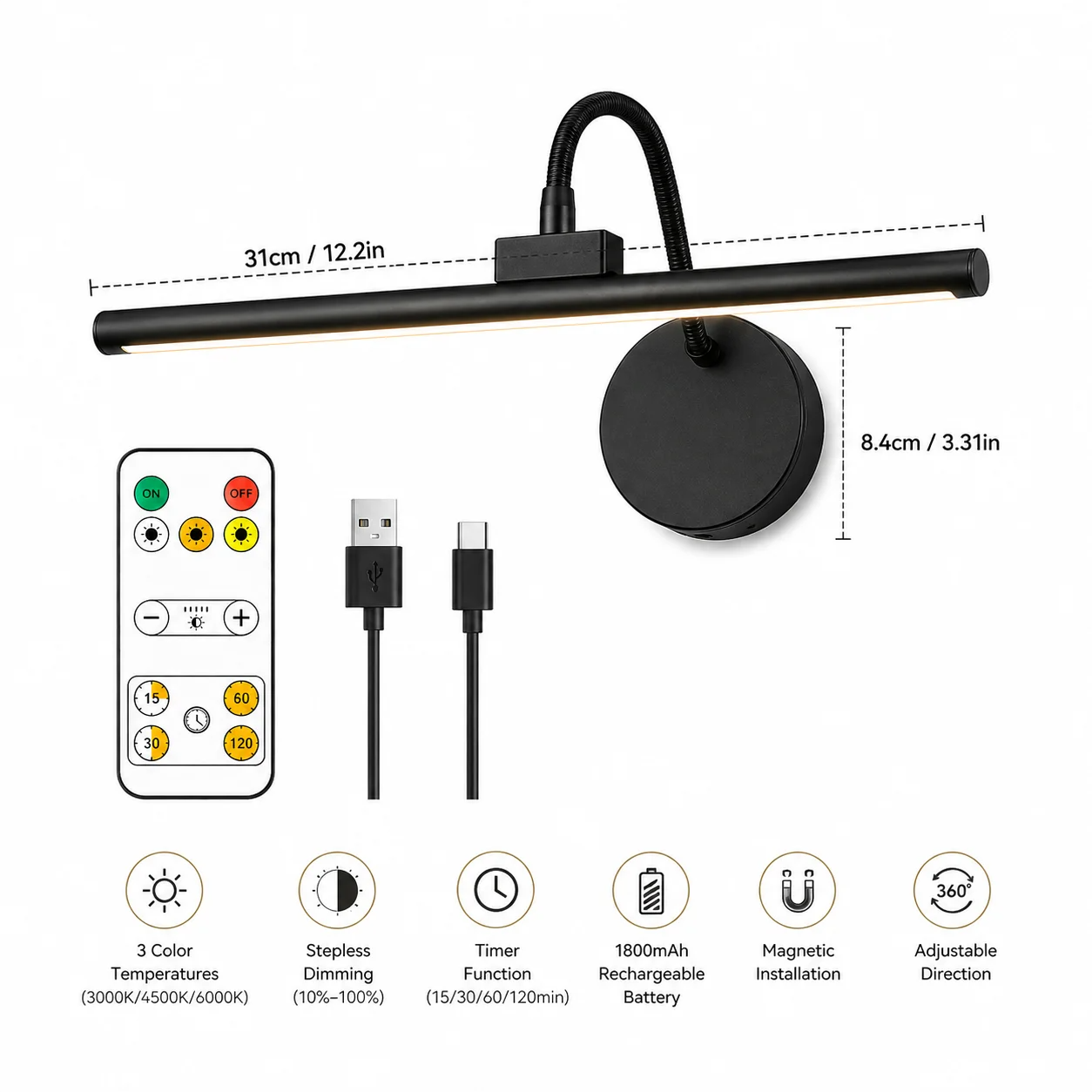 Lámpara LED Inalámbrica para C - Photography Lighting Wireless reseña y precio