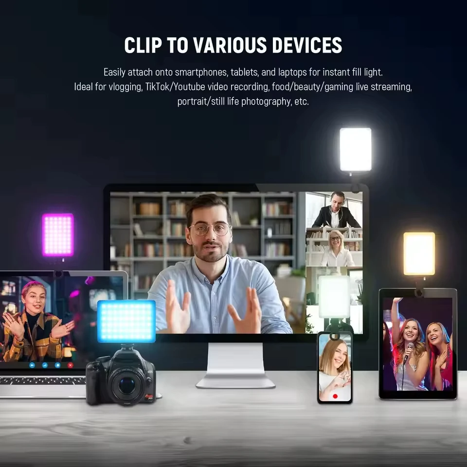 Mini Lámpara LED RGB de Rellen - Photography Lighting Video reseña y precio