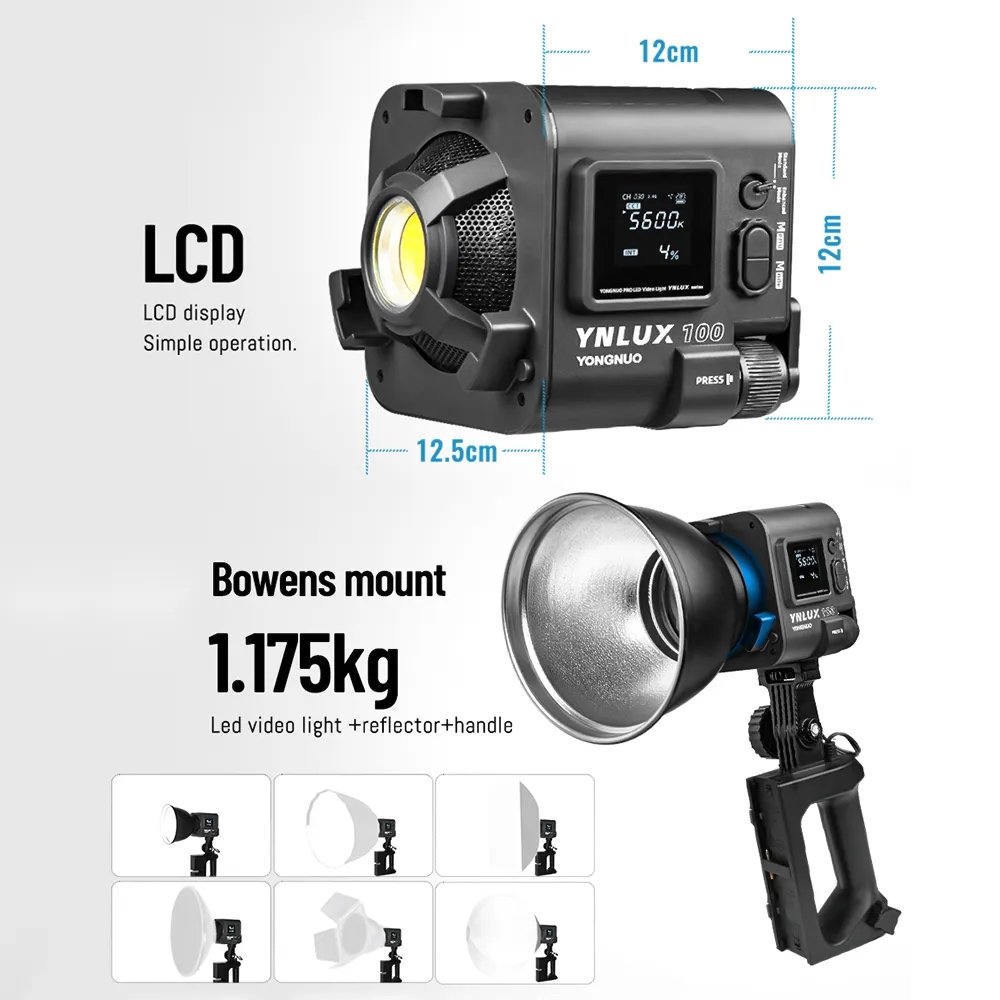 YONGNUO YNLUX100 100W 3200K-56 - Photography And Lighting reseña y precio