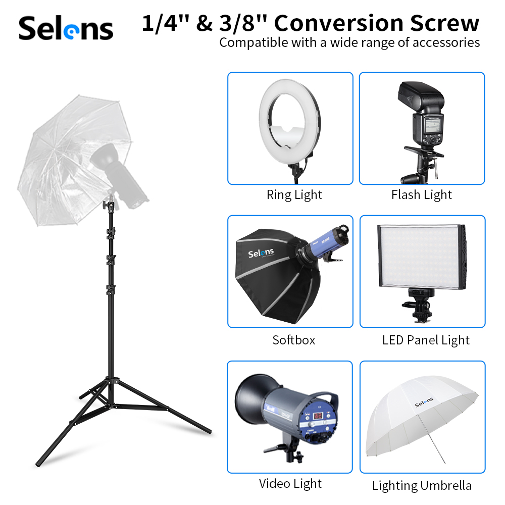 Selens Soporte de Luz con Amor - Photography Lighting Softbox reseña y precio