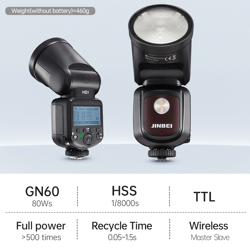 Flash para cámara JINBEI HD-1, - Good Lighting In Photography reseña y precio