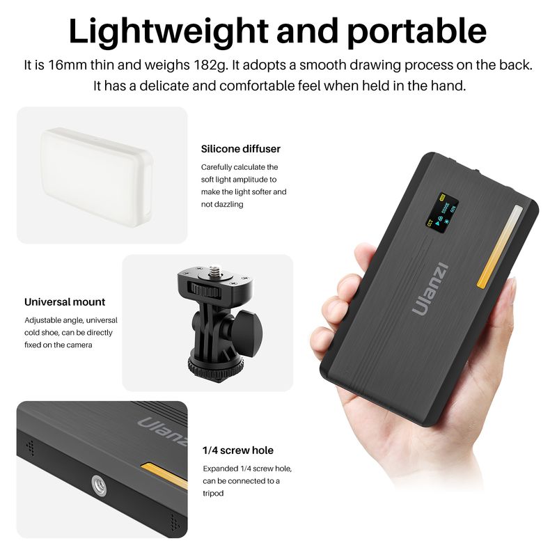 Ulanzi-Panel de luz LED para v - Photography Lighting Wireless reseña y precio