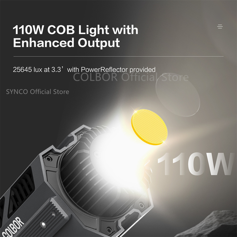 COLBOR-Lámpara de luz Led COB  - Photography Lighting Wireless reseña y precio