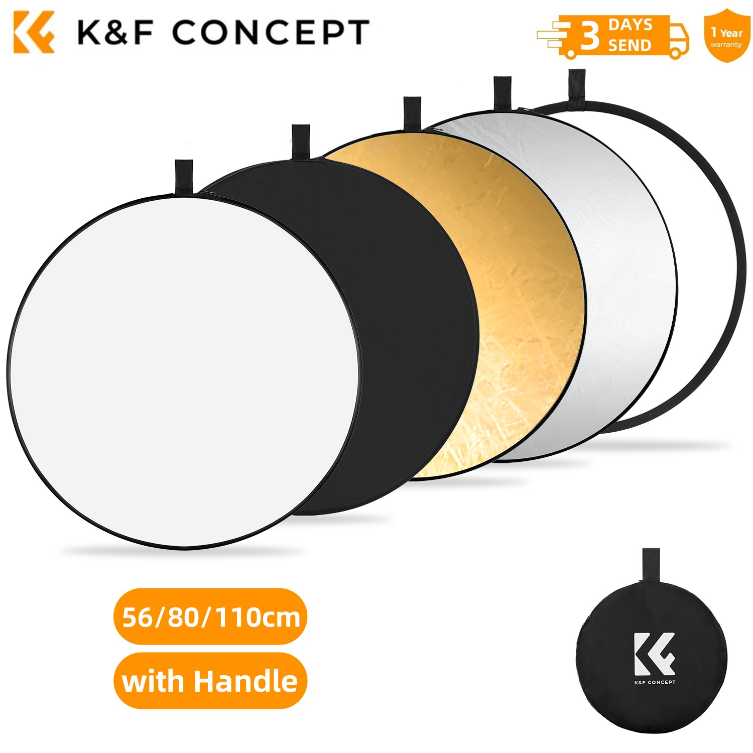 K&F CONCEPT - Accesorio para F - Photography Lighting Reflector reseña y precio