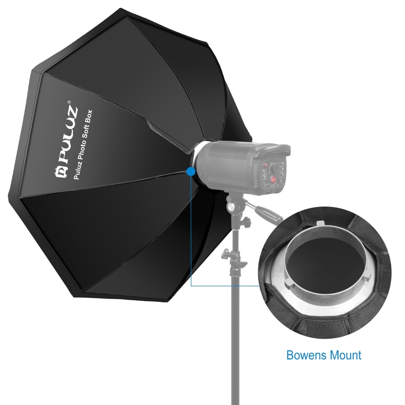PULUZ-Caja difusora octagonal  - Photography Lighting Softbox reseña y precio