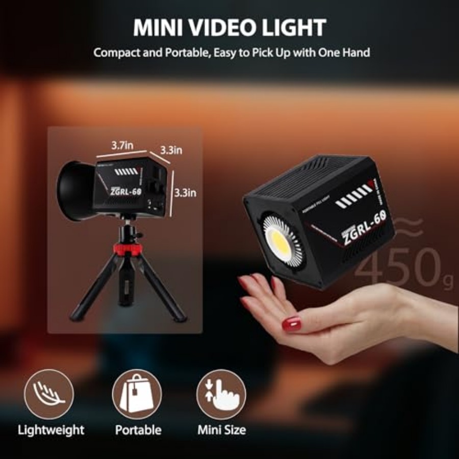 Luz de Video LED COB de 60W, P - Photography Lighting Video reseña y precio