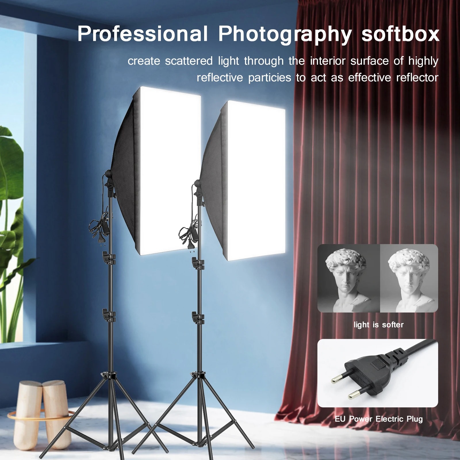 Softbox de fotografía profesio - Photography Lighting Softbox reseña y precio