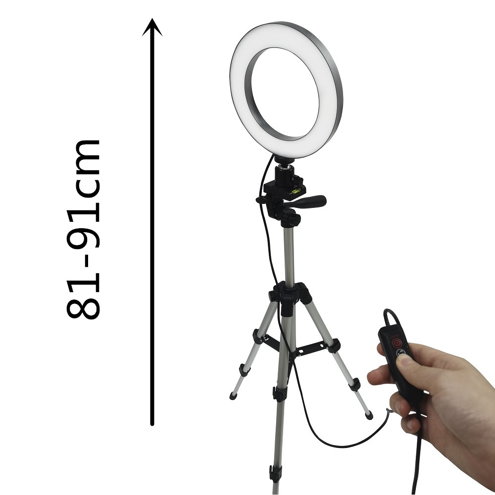 Anillo de luz LED para selfies - Photography Lighting Effects reseña y precio