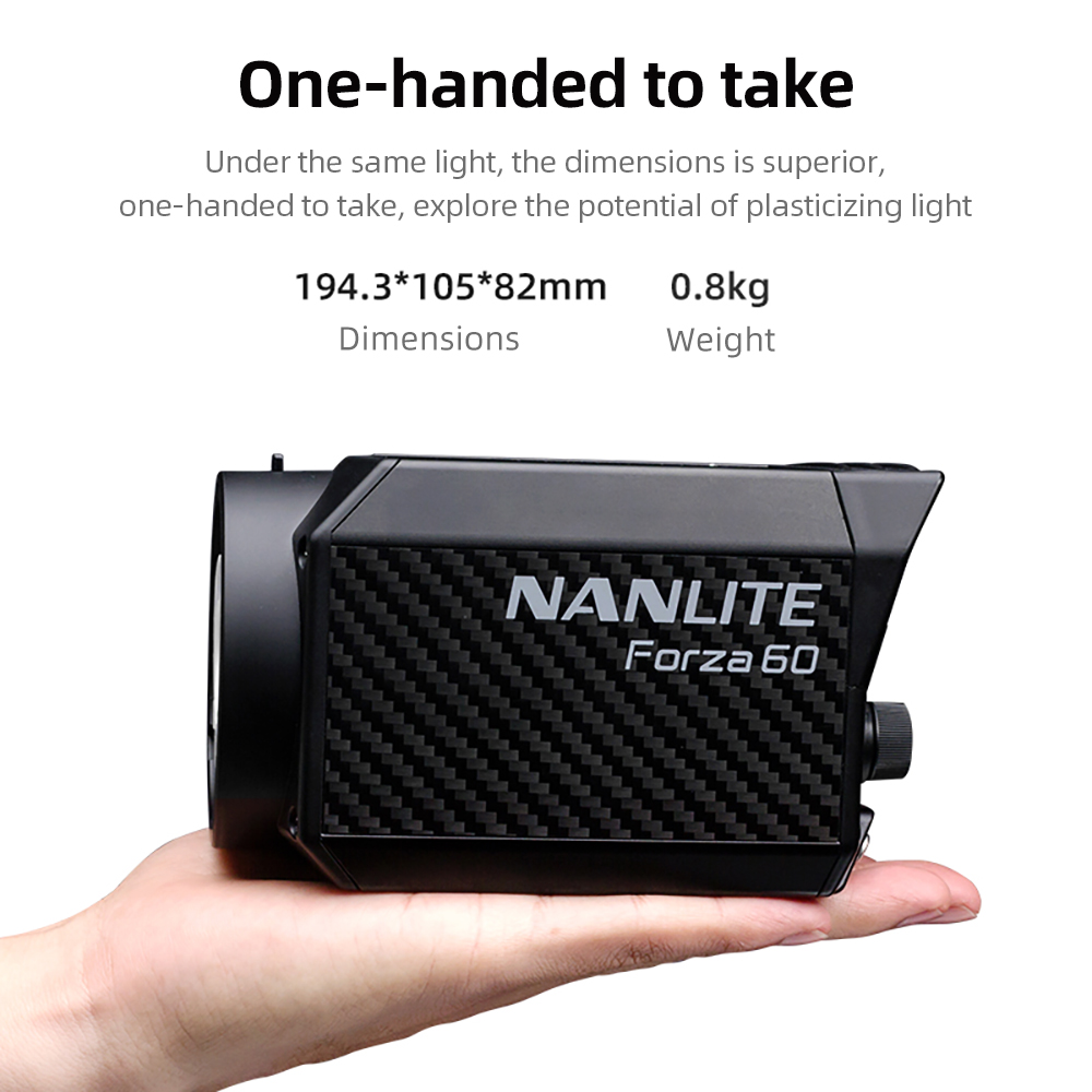 Nanlite Forza 60W portátil 560 - Portable Strobe Monolight reseña y precio