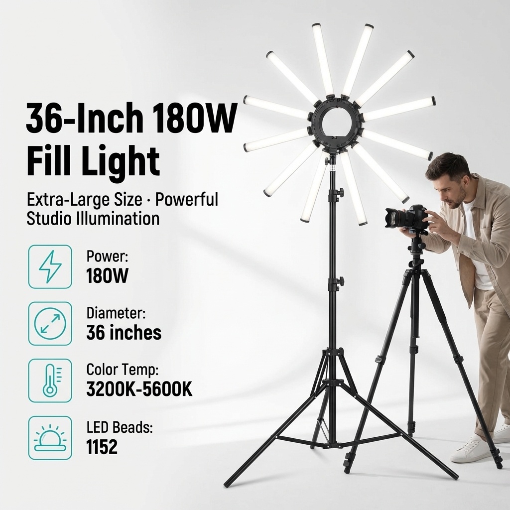 Kit de Iluminación Fotográfica - Photography Lighting Ring reseña y precio