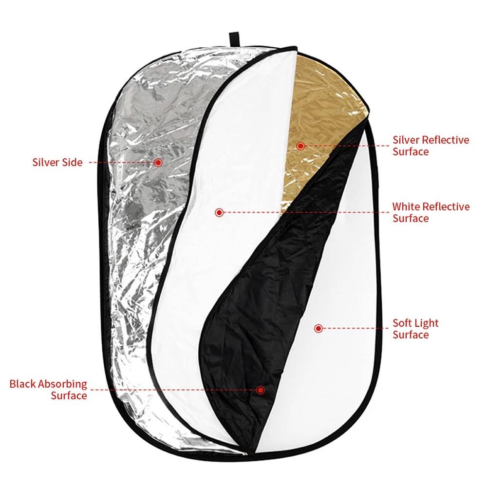 Reflector de luz plegable 5 en - Photography Lighting Reflector reseña y precio