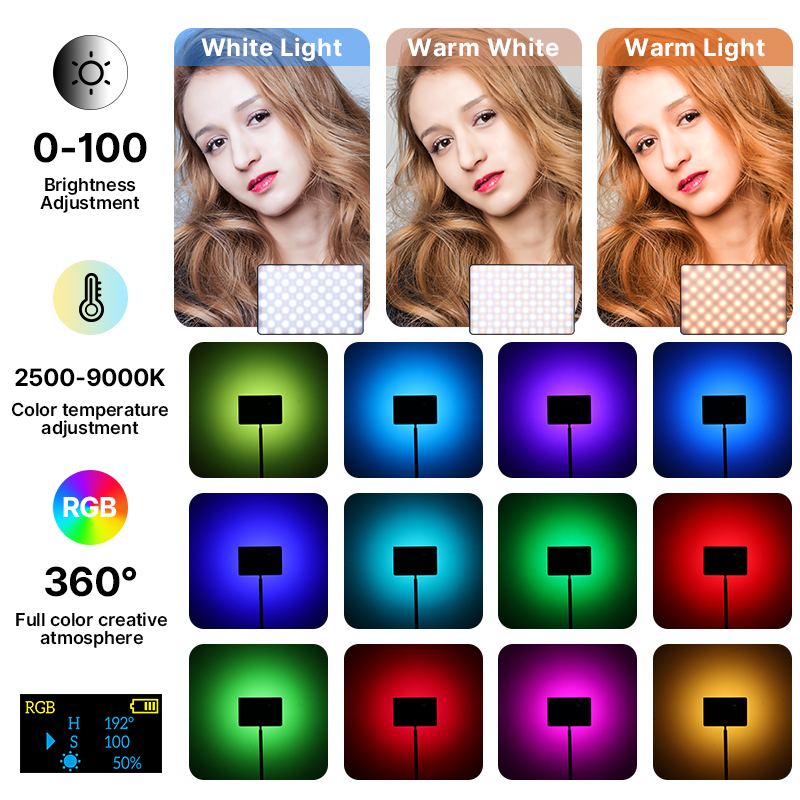 Ulanzi LT003 15W RGB luz de ví - Photography Lighting Wireless reseña y precio