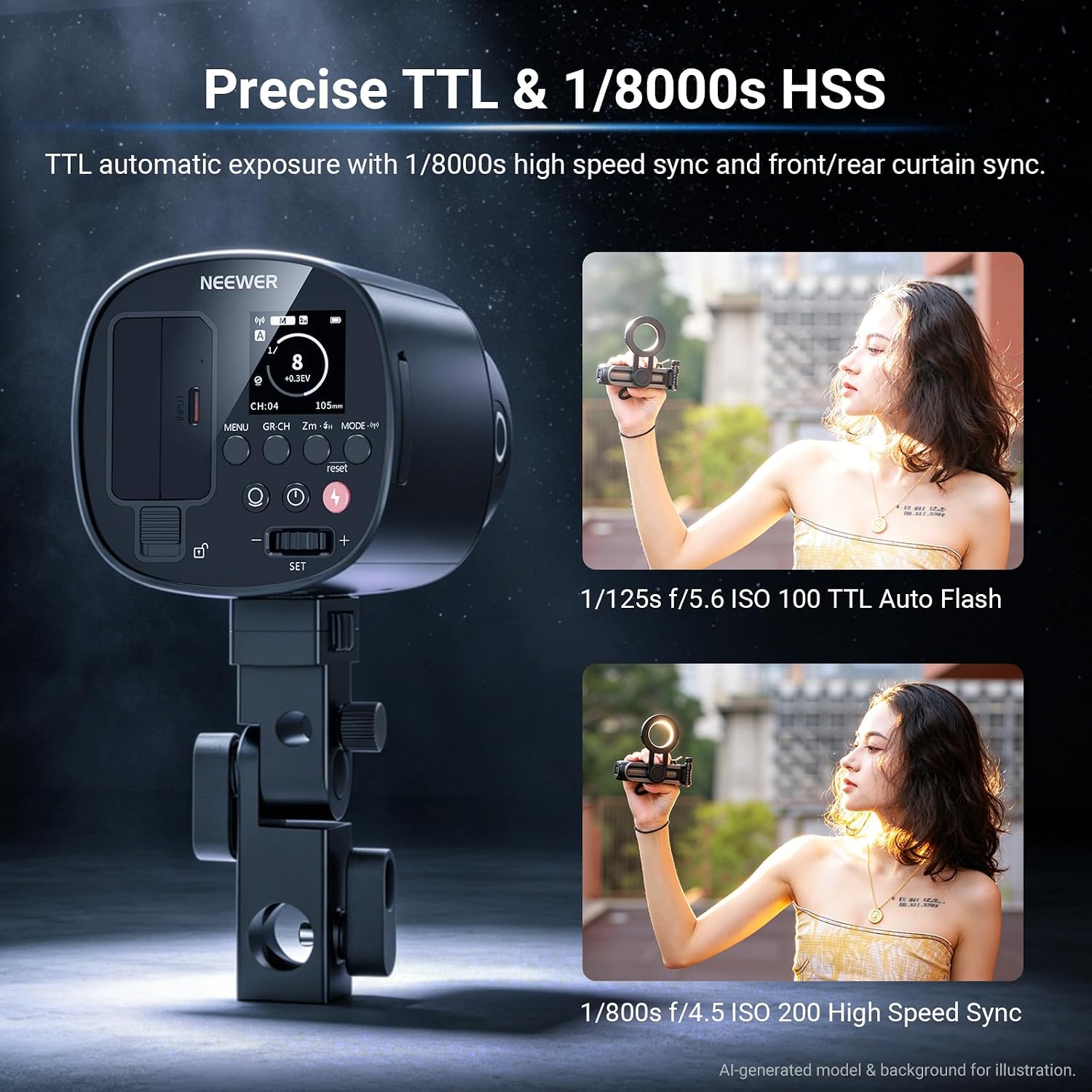 Flash Estroboscópico para Exte - Portable Strobe Monolight reseña y precio