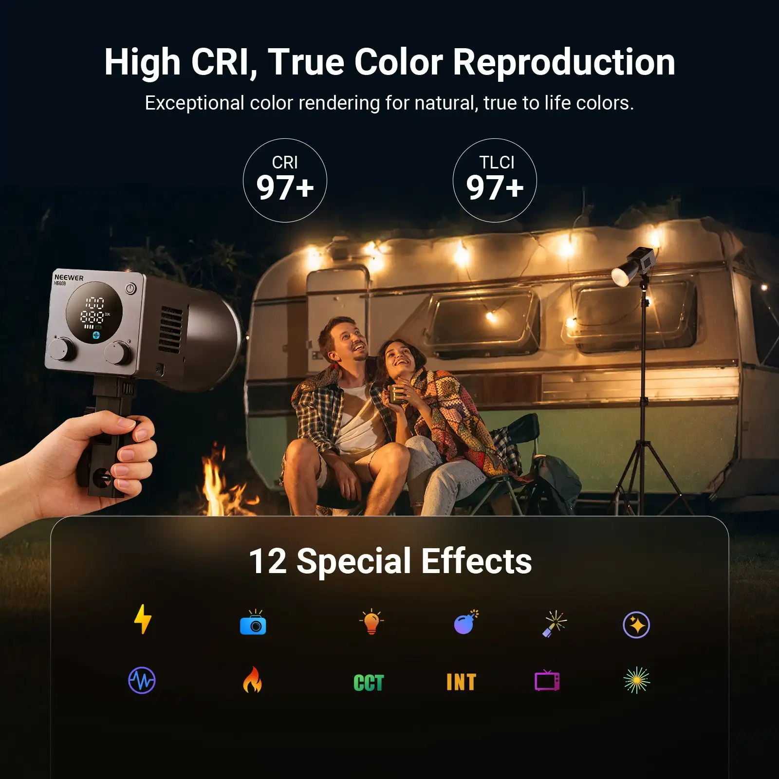 Luz LED para Video NEEWER HB60 - Photography Lighting Wireless reseña y precio