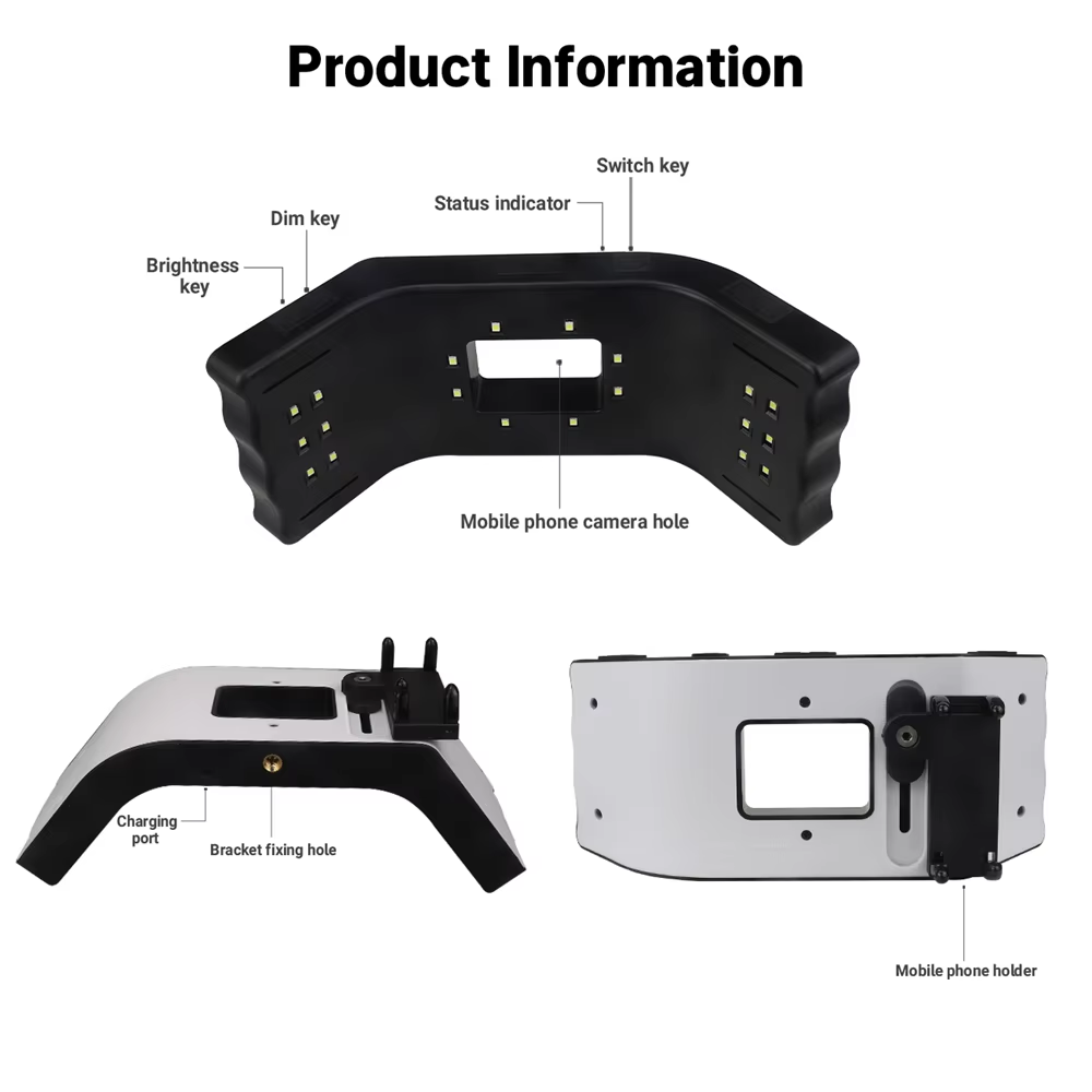 Lámpara LED JUMTOP para Fotogr - Photography Lighting Video reseña y precio