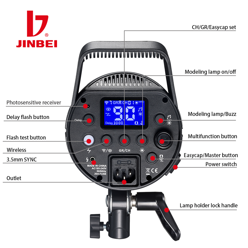 JINBEI DPX-800II 800W 25W LED  - Good Lighting In Photography reseña y precio
